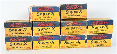 Western Super-X Rimfire Ammunition .22 Long Rifle 500 Rounds. A lot of vintage Western Super-X 