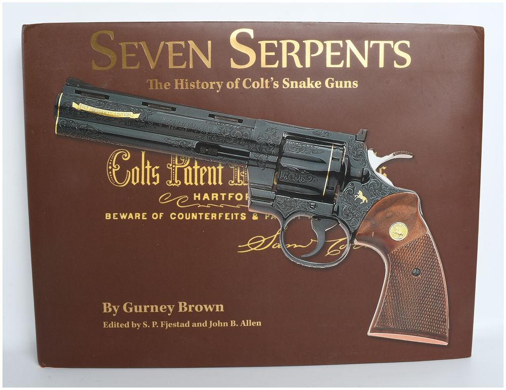Lot 161: Brown, Gurney. Seven Serpents: The History of Colt's Snake Guns. Blue Book Publications, Inc., 2011. (DJ)