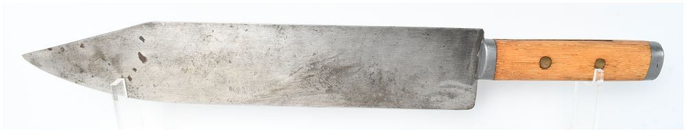 Lot 191: Large Vintage Carbon Steel Fixed-Blade Utility Knife