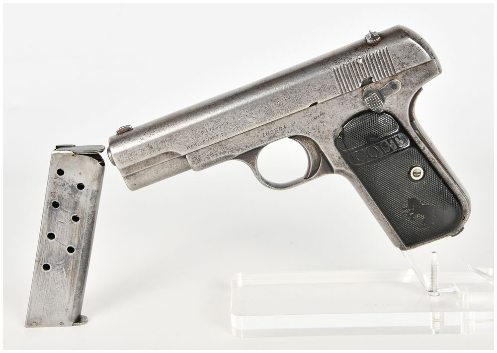 Lot 234: Colt Model 1903 Pocket Hammerless Semi-Automatic Pistol .32 ACP with 3.75 Inch Barrel 1915