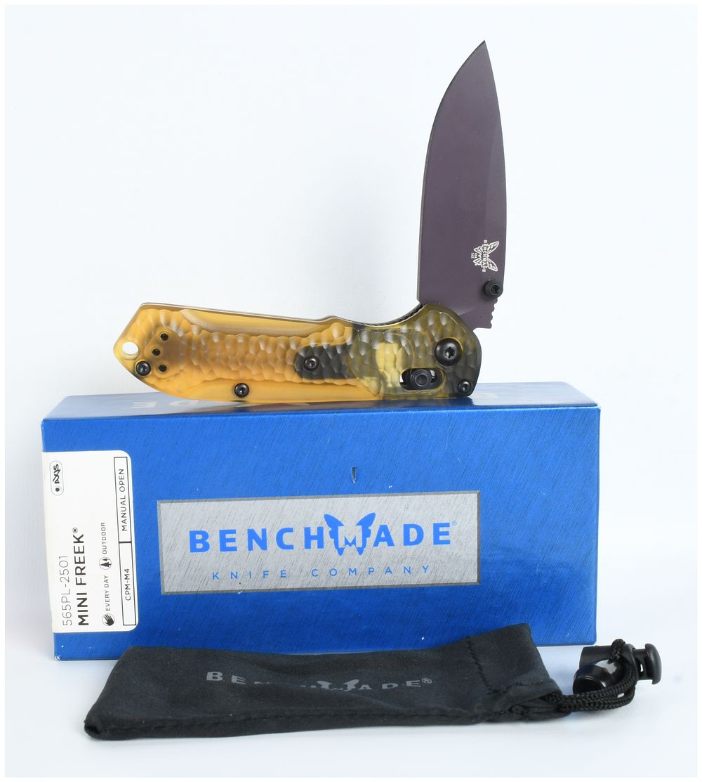 Lot 281: Benchmade 565PL-2501 Mini Freek SHOT Show Limited Edition Folding Pocket Knife
