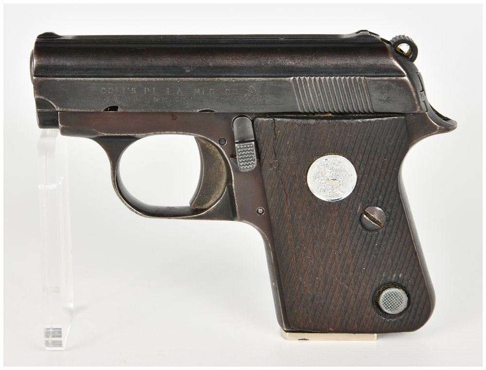Lot 354: Colt Junior Semi-Automatic Pocket Pistol .25 Caliber with 2.25 Inch Barrel