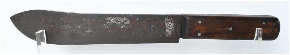 Lot 371: Antique 19th Century Sheffield Snake Brand Heavy Hunting Knife