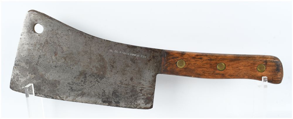 Lot 431: Antique R.H. Forschner Co. Carbon Steel Meat Cleaver