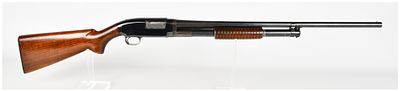Winchester Model 12 Pump-Action Shotgun 20 Gauge. This is a Winchester Model 12 pump-action 