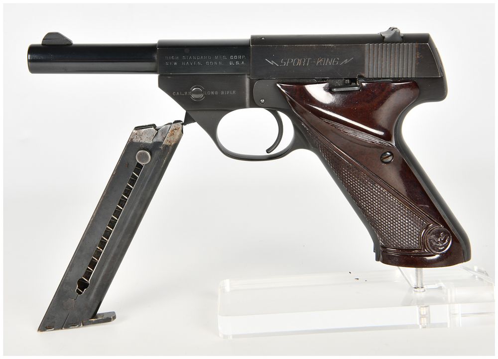 Lot 1107: High Standard Sport-King Semi-Automatic Pistol .22 Long Rifle with 4.5 Inch Barrel