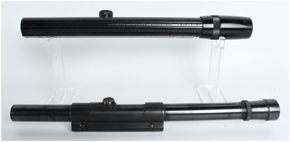 Lot 1181: Two Vintage .22 Caliber Rimfire Rifle Scopes Including a Bushnell Scopechief TwentyTwo and a Weaver El Paso
