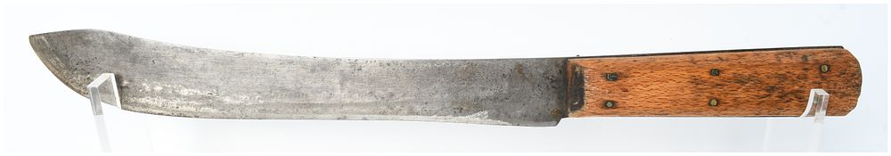 Lot 1250: Antique Bullnose Butcher Knife with Six-Pin Wooden Handle