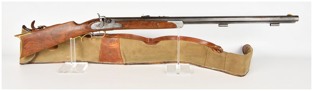 Lot 1398: Tingle Mfg. Co. Side Hammer Percussion Muzzleloading Rifle