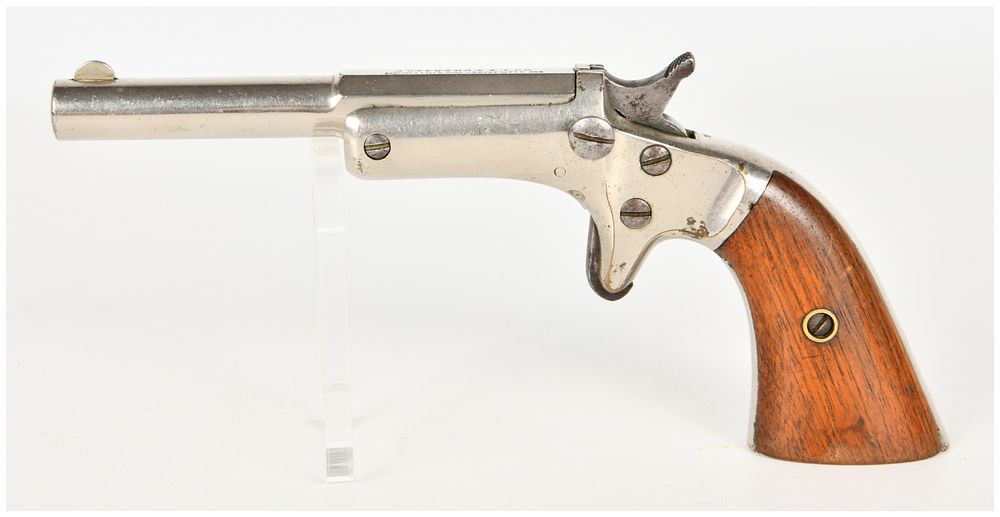 Lot 1437: Stevens No. 41 Tip-Up Single Shot Pistol .22 Short Antique