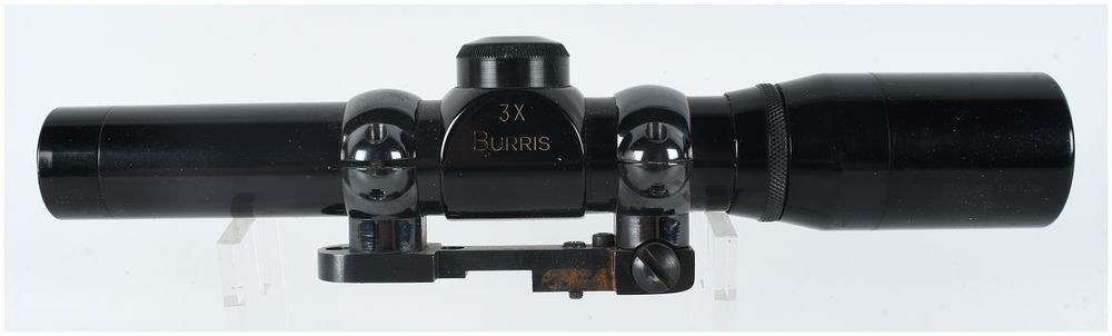 Lot 1511: Burris 3x Handgun Scope with Burris Mounting Base