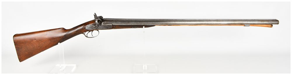 Lot 1578: W. & C. Scott & Son Side-by-Side Muzzleloading Percussion Shotgun Antique