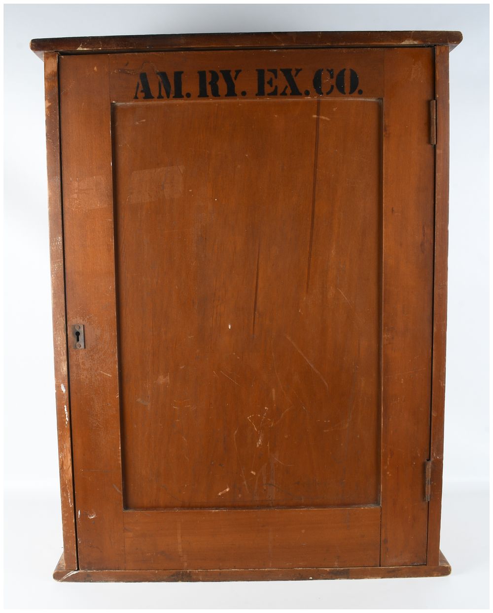 Lot 17: American Railway Express Company Wooden Office Sorting Cabinet