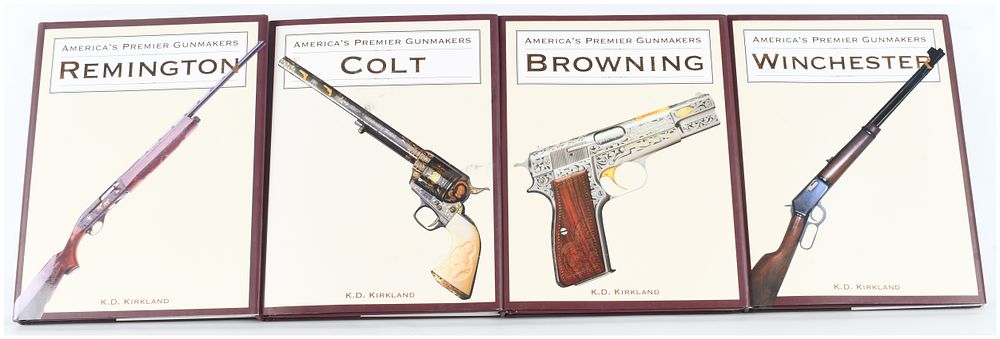 Lot 23: Kirkland, K.D. America's Premier Gunmakers. JG Press, 1995. A Set of 4 Volumes.