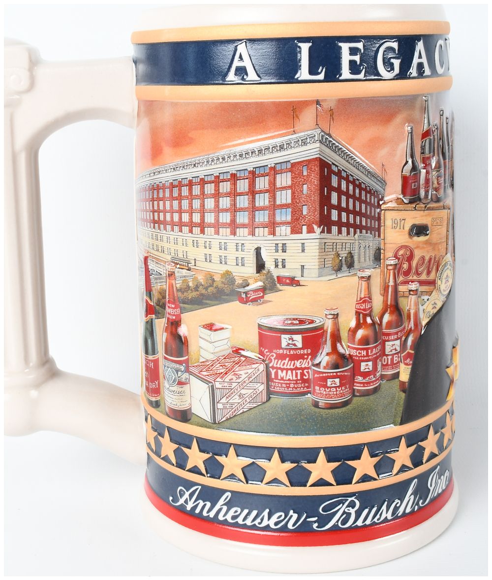 Lot 83: 2002 Anheuser-Busch State Convention Stein Busch Family Series August A. Busch Sr.