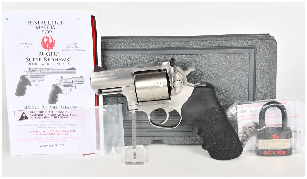 Lot 126: Ruger Super Redhawk Alaskan Double Action Revolver .454 Casull and .45 Colt with 2.5 Inch Barrel
