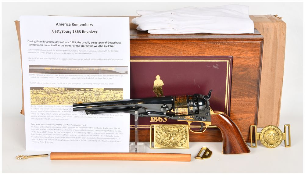 Lot 246: Uberti Model 1860 Army Single Action Percussion Revolver .44 with 8 Inch Barrel