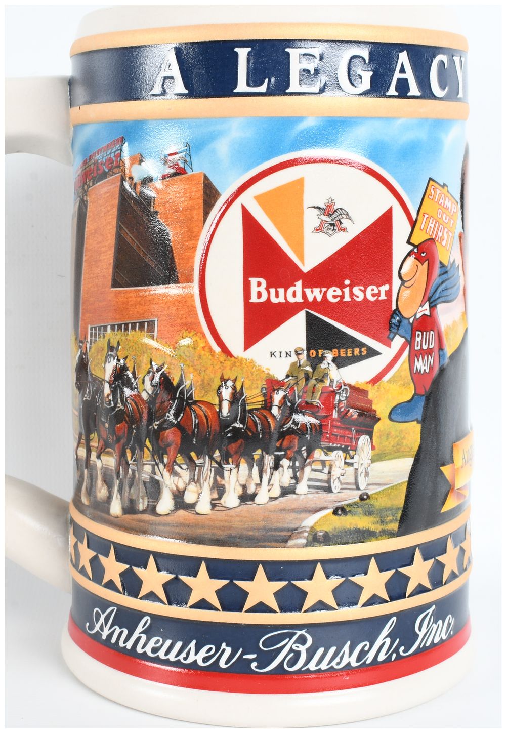 Lot 443: 2004 Anheuser-Busch State Convention Stein Busch Family Series August A. Busch Jr.