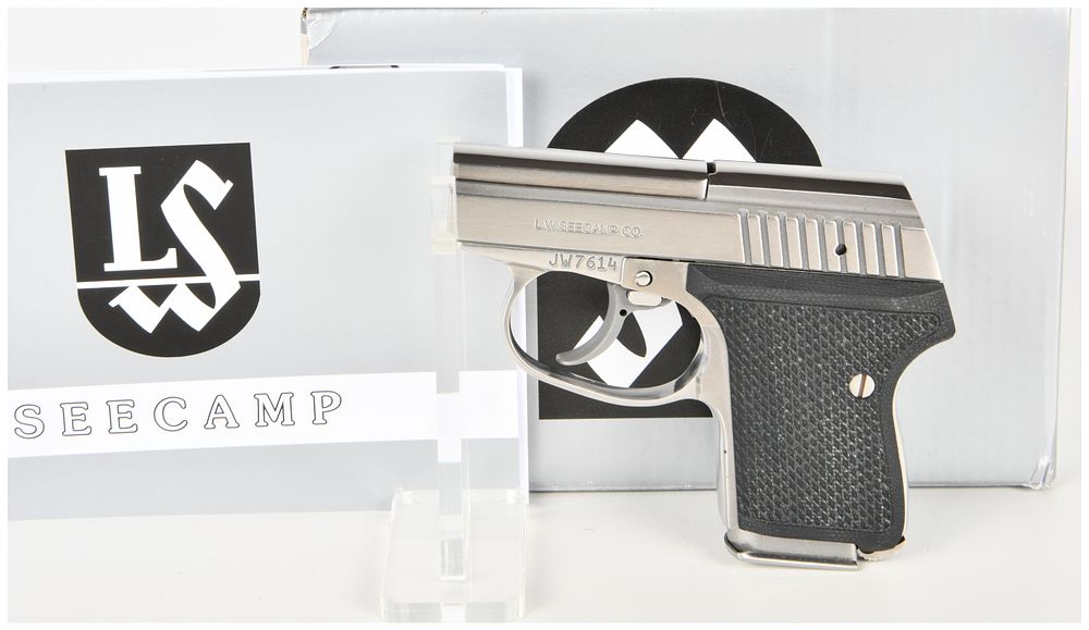Lot 486: L.W. Seecamp Co. LWS-32 California Edition Semi-Automatic Pistol .32 ACP with 2.1 Inch Barrel