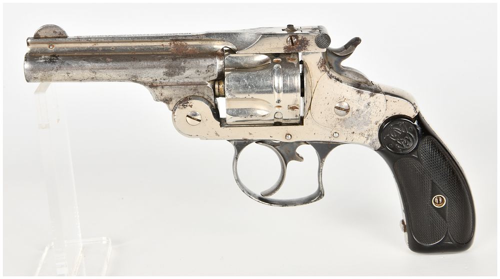 Lot 1059: Smith & Wesson .38 Double Action 2nd Model Top-Break Revolver .38 S&W with 4 Inch Barrel Antique