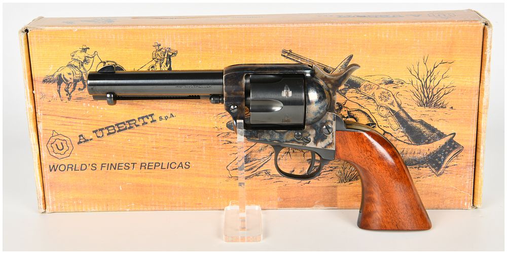 Lot 1065: Uberti Model 1873 Cattleman Single Action Revolver .22 LR with 4.75 Inch Barrel