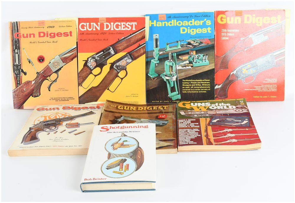 Lot 1175: Amber, John T. et al. A Collection of 8 Signed Reloading Books. Various, 1955-1977. (Signed) (DJ)