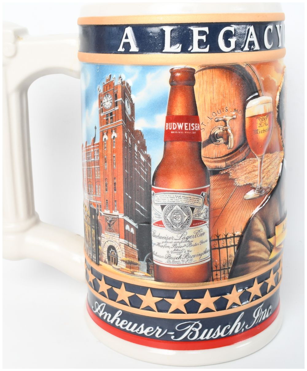Lot 1232: 2001 Anheuser-Busch State Convention Stein Busch Family Series Adolphus Busch