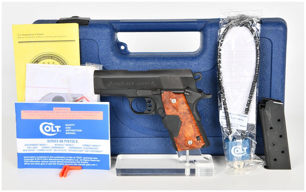Lot 1275: Colt New Agent Semi-Automatic Pistol .45 ACP with 3 Inch Barrel