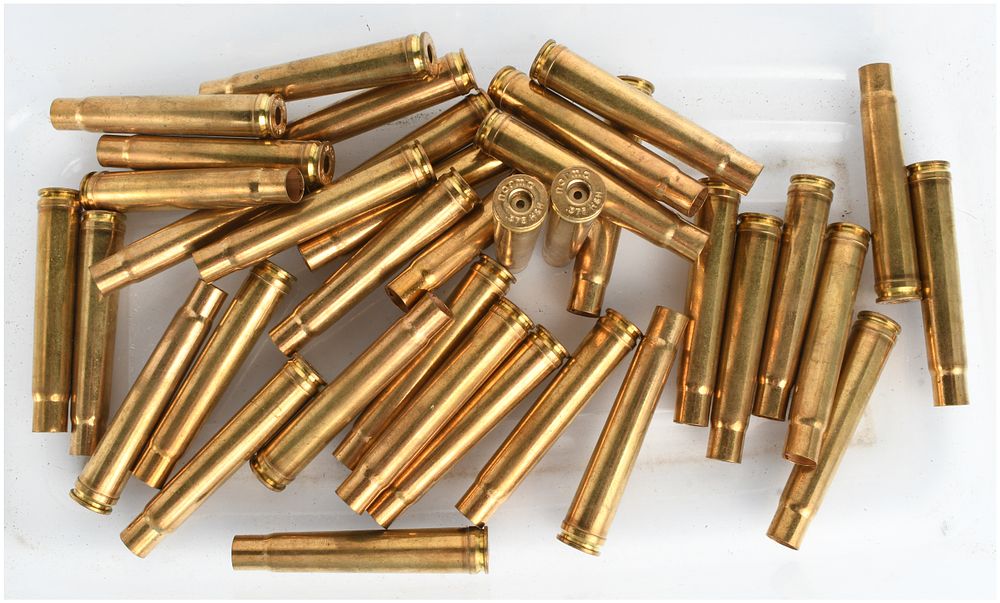 Lot 1406: A Lot of 36 Norma Empty Brass Casings .375 H&H Magnum