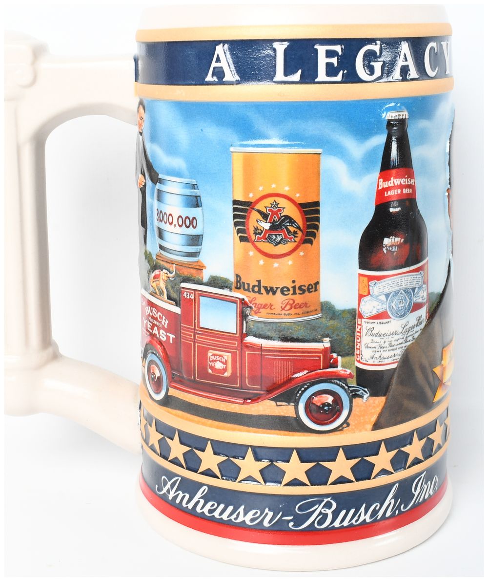 Lot 1412: 2003 Anheuser-Busch State Convention Stein Busch Family Series Adolphus Busch III