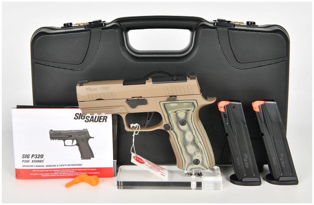 Lot 78: Sig Sauer P320 AXG Scorpion Semi-Automatic Pistol 9mm with 3.9 Inch Barrel
