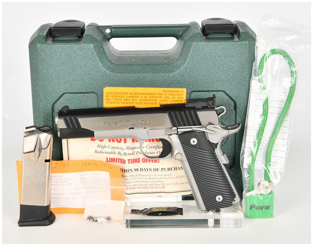 Lot 168: Para-Ordnance SX1445SR 14.45 Limited Semi-Automatic Pistol .45 ACP with 5 Inch Barrel