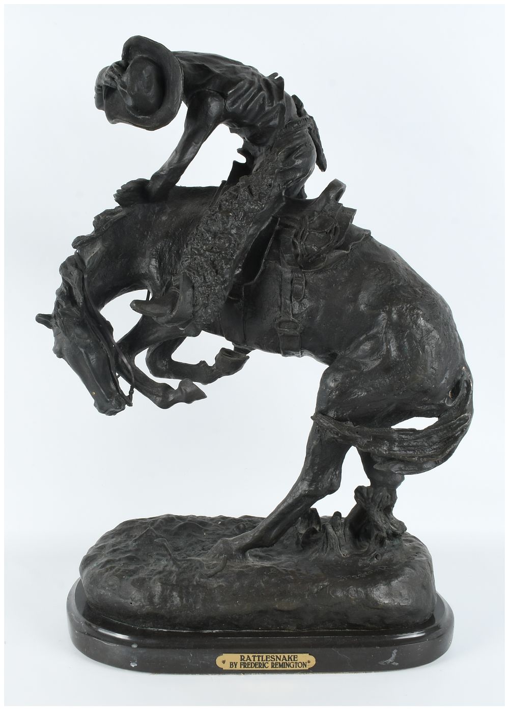 Lot 236: Frederic Remington, The Rattlesnake, Bronze Sculpture