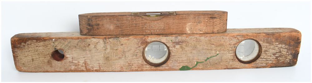 Lot 1013: Two Stanley Handyman Wooden Spirit Levels