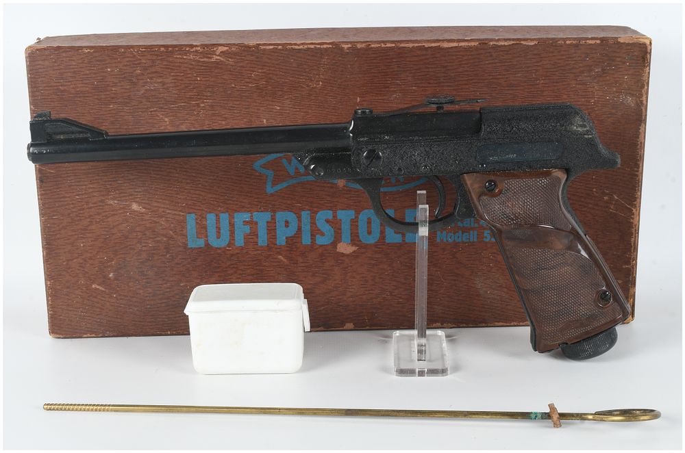 Lot 1115: Walther LP 53 Break Action Air Pistol 4.5mm with 9 Inch Barrel