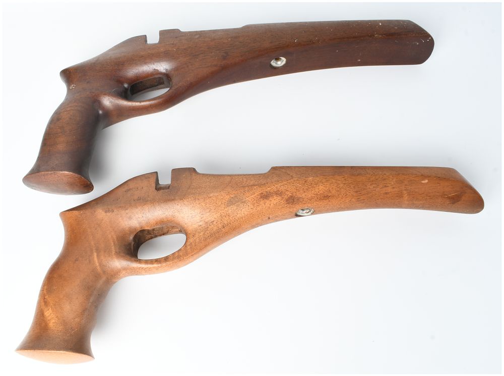 Lot 1292: Pair of Custom Pistol Stocks