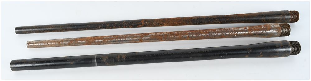 Lot 1442: Three Remington Bolt-Action Rifle Barrels .222 Rem and .22-250 Rem for Parts/Repair