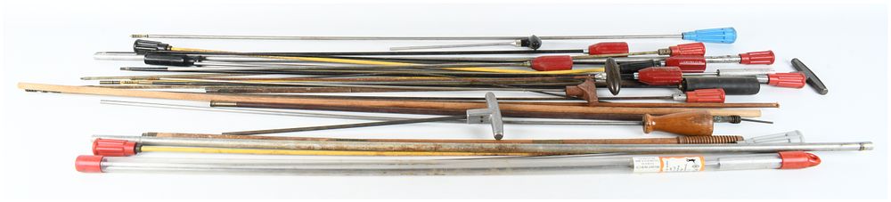Lot 1472: A Collection of 32 Firearm Cleaning Rods and Maintenance Tools