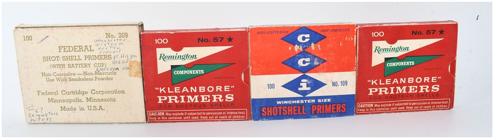 Lot 1583: A Lot of 274 Vintage Shotgun Shell Primers from Federal Remington and CCI