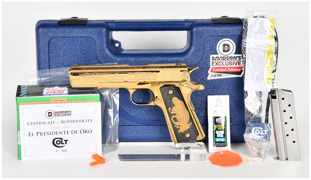 Lot 18: Colt Government Model 1911 Semi-Automatic Pistol .38 Super with 5 Inch Barrel