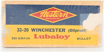 Western .32-20 Winchester Lubaloy 100 Grain Ammunition A Lot of 50 Rounds. A lot of 50 rounds of 
