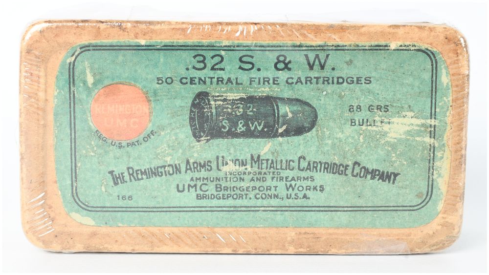 Lot 89: A Lot of 50 Remington UMC .32 S.&W. Black Powder Centerfire Cartridges