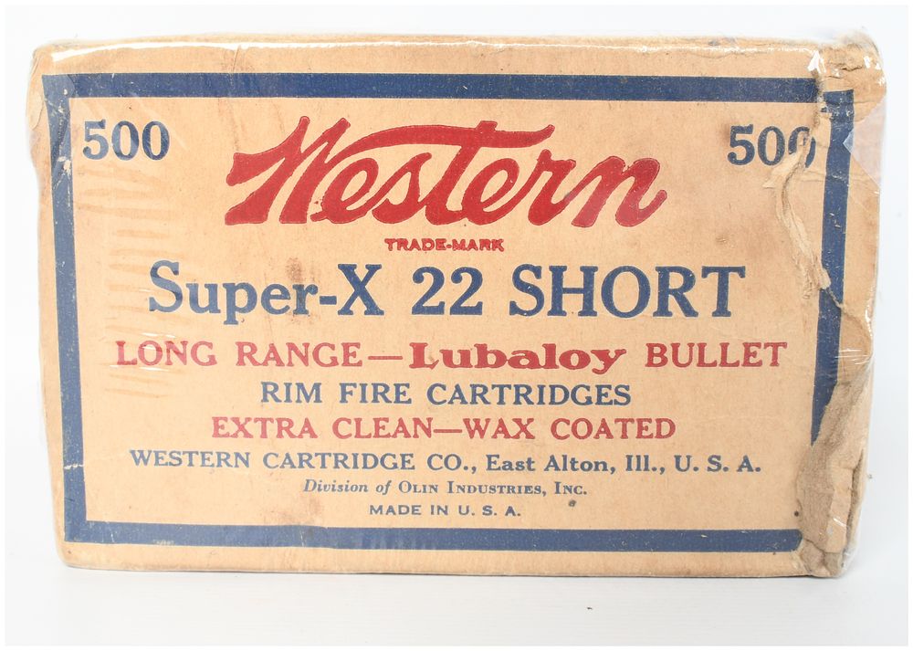 Lot 149: A Lot of 500 Western Super-X .22 Short Rimfire Cartridges