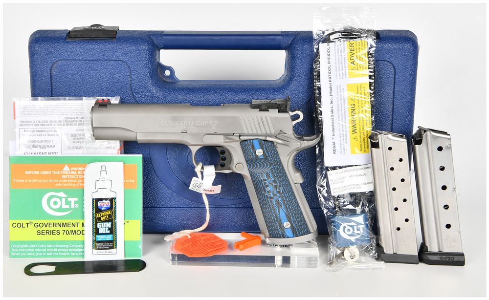 Lot 318: Colt Gold Cup Trophy Semi-Automatic Pistol 9mm Luger with 5 Inch Barrel
