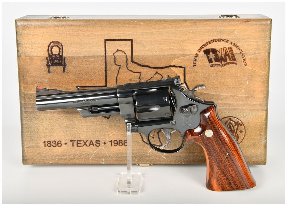 Lot 348: Smith & Wesson Model 544 Double Action Revolver .44-40 with 5 Inch Barrel 1986