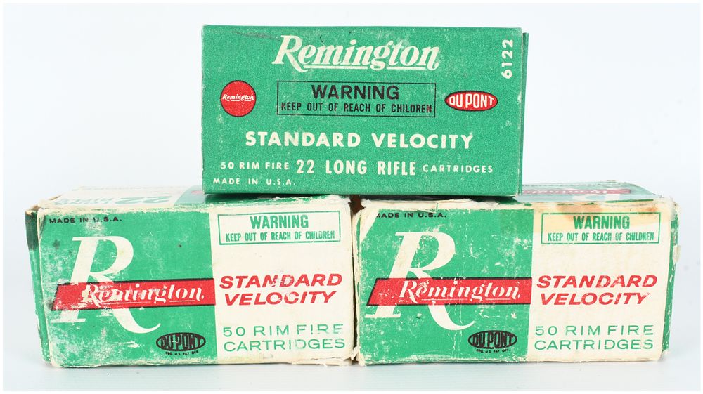 Lot 359: Remington Kleanbore Standard Velocity Ammunition .22 Long Rifle Lot of 150 Rounds