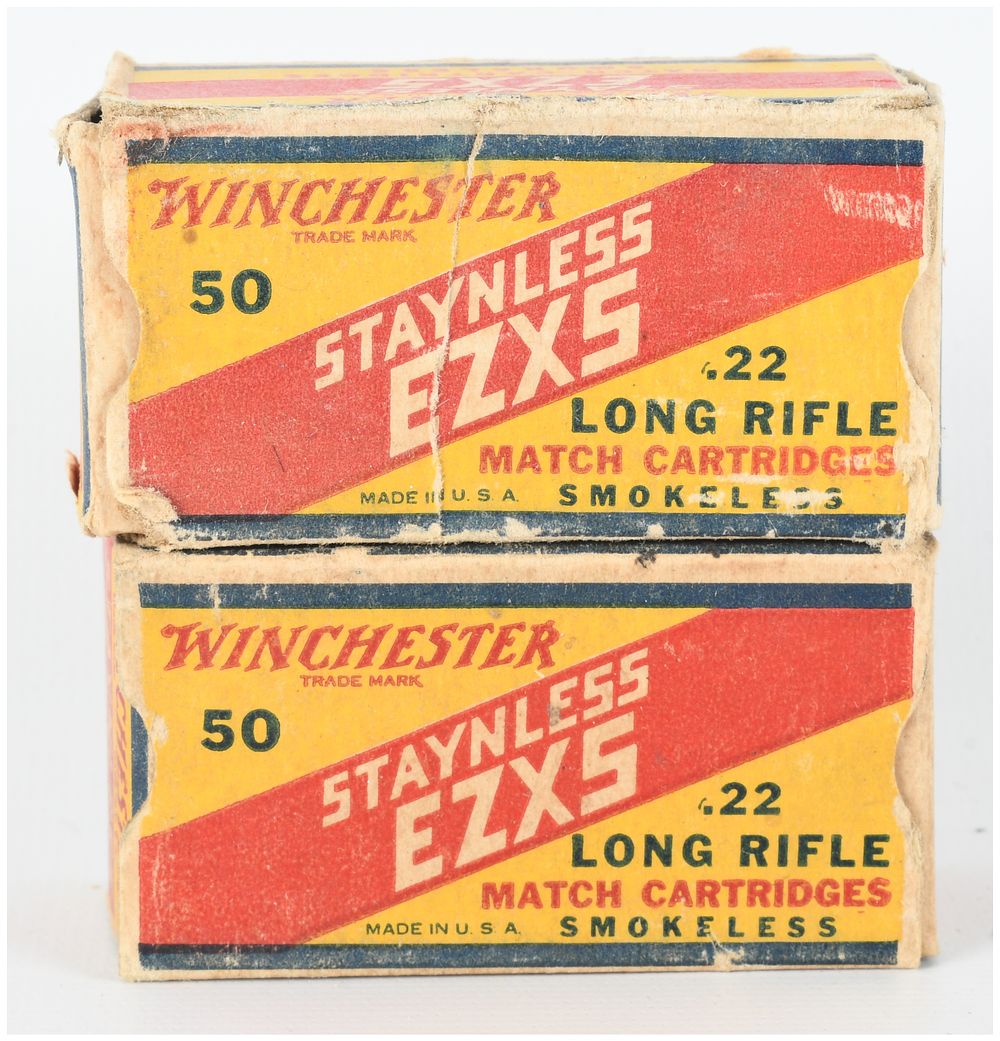 Lot 539: A Lot of 100 Rounds of Winchester Staynless EZXS .22 Long Rifle Match Ammunition