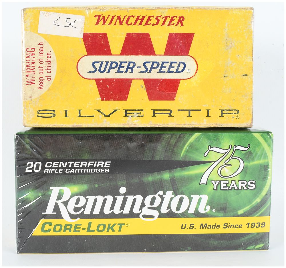 Lot 569: A Pair of Boxes of Winchester and Remington .30-30 Winchester Ammunition Totaling 40 Rounds