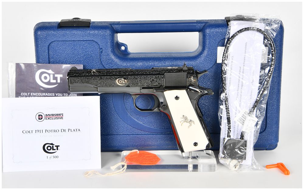 Lot 1023: Colt Government Model Semi-Automatic Pistol .38 Super with 5 Inch Barrel