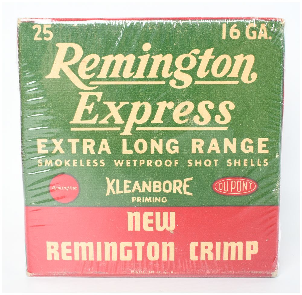 Lot 1178: Remington Express Extra Long Range Shotgun Shells 16 Gauge 25 Rounds